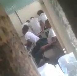 African high school students fuck in class
