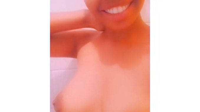 showing off my tiny tits in the shower1