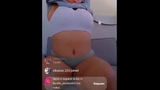 Bontle Big Fat Ass Tswana Teen Girl Twerking Her Big Butt