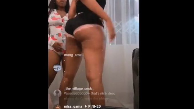 Lihle And Her Best Friend Twerking Asses On Instagram Live Cam