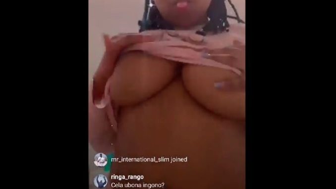 Londiwe Zama Instagram Ama 2000 Boobs Tease On Insta Live Cam