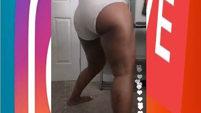 Thikumz Shaking Her Butt Off In Panties On Instagram Live
