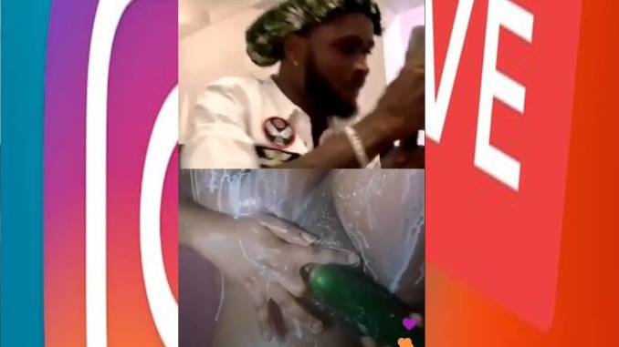 Instagram Live Cam HeadBoi With Horny Mimi Fucking Creampie Pussy With Cucumber