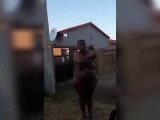 Witch caught naked in early morning
