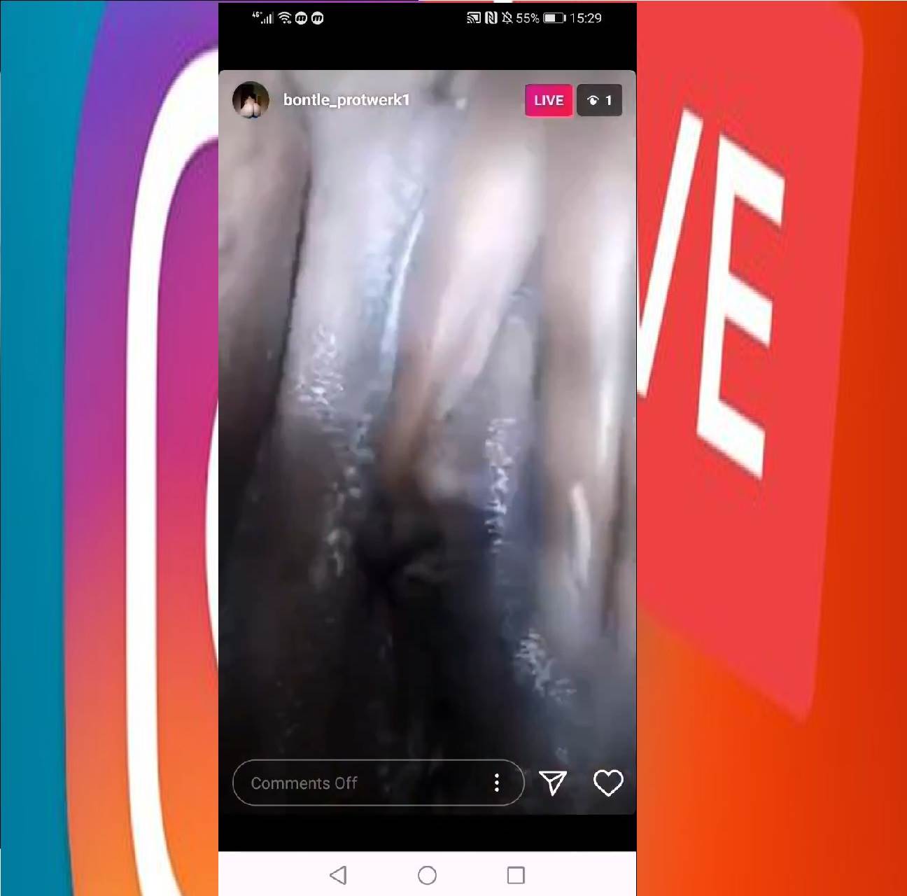 Masturbating on instagram live