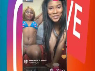 Johannesburg And Cape Town Girl Lerato Thebe With A Friend Twerking On Instagram Live