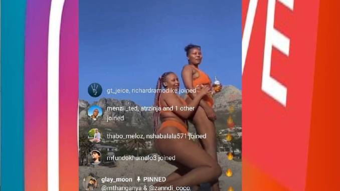 Tumi And Her Bestie Boo On A Wild Insta Cam Champaign Outdoor Mountain Party