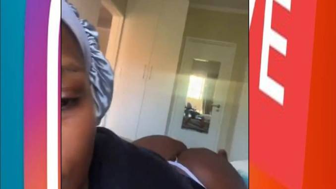 South African Durban Zulu Girl Insta Live Butt Slap